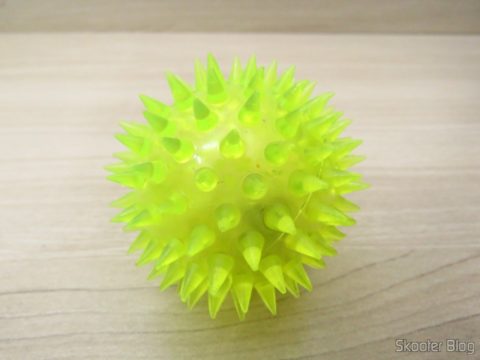 Bolinha de Borracha para Cães e Gatos com Apito e LEDs