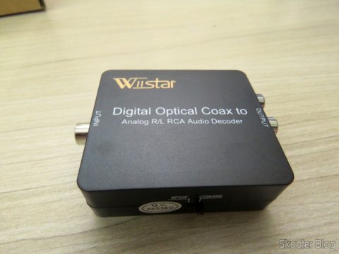 Decodificador de Áudio Óptico/Coaxial DTS/AC3 para Analógico Estéreo Wiistar