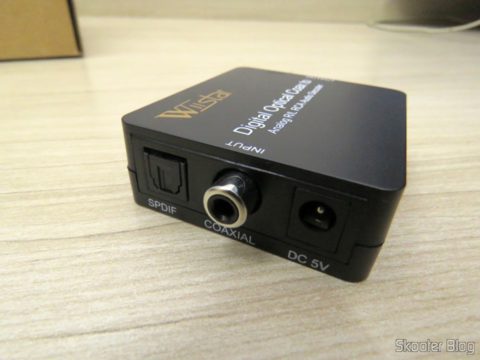 Entradas do Decodificador de Áudio Óptico/Coaxial DTS/AC3 para Analógico Estéreo Wiistar