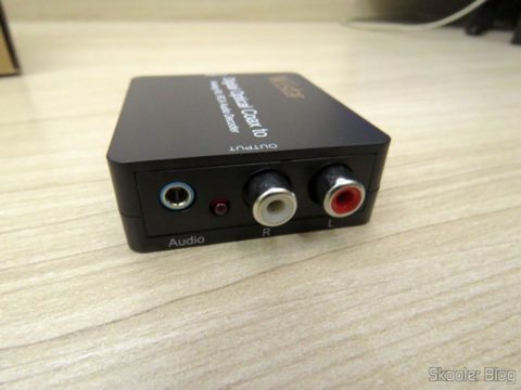 Saídas do Decodificador de Áudio Óptico/Coaxial DTS/AC3 para Analógico Estéreo Wiistar