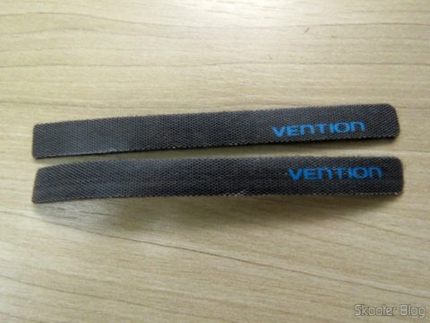 Fitas de velcro que vieram com os últimos cabos Vention