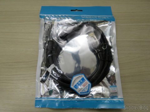 2º Cabo HDMI 2.0 4K 3D 60Hz Vention de 2 metros, em sua embalagem