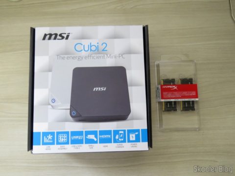 MSI Cubi 2 e módulos de memória Kingston DDR4