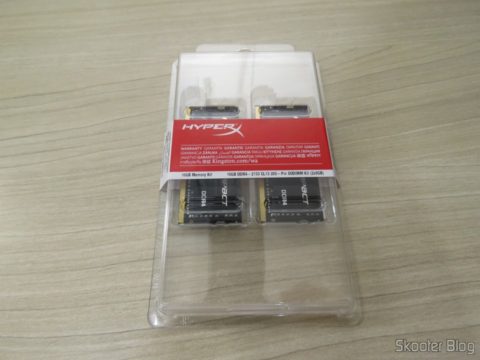 Kit Kingston Technology HyperX Impact 16GB RAM DDR4 2133 HX421S13IBK2/16, em sua embalagem