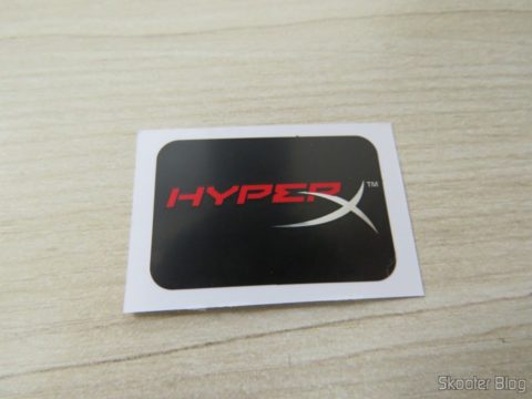 Adesivo que acompanha a Kingston Technology HyperX Impact 16GB RAM DDR4 2133 HX421S13IBK2/16