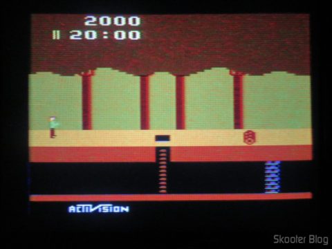 Pitfall no Atari 2600 da Polyvox c/ fonte externa