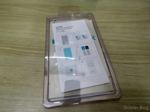 Película de Vidro Protetora de Tela para Moto Z Play Nillkin H+Pro em sua embalagem