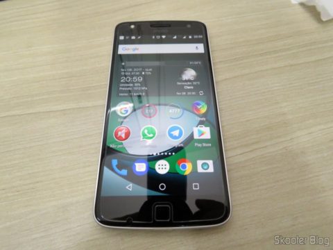 Película de Vidro Protetora de Tela para Moto Z Play Nillkin H+Pro aplicada no Moto Z Play