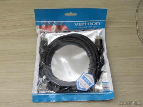 3º Cabo HDMI 2.0 4K 3D 60Hz Vention de 2 metros, em sua embalagem