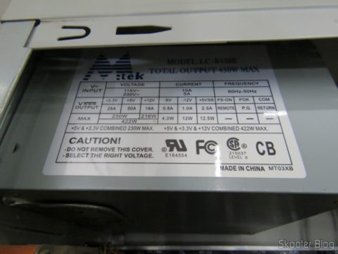 Fonte Mtek de 2004 ainda instalada no PC