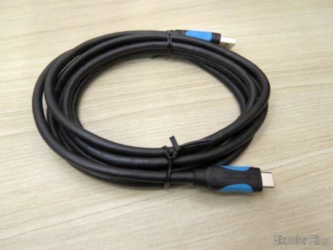Cabo USB 3.1 Tipo C Vention para Carga e Dados 2m