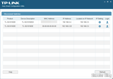 TP-Link TL-SG1016DE perdendo o endereço MAC
