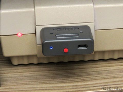 Retro Receiver SNES conectado ao Super Nintendo, em funcionamento