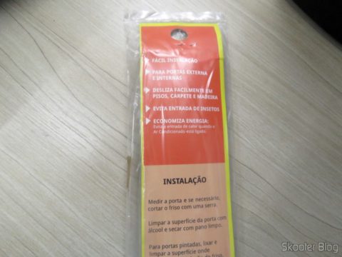 Friso de Porta de PVC Transparente Adesivo 90cm