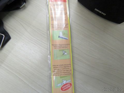 Friso de Porta de PVC Transparente Adesivo 90cm