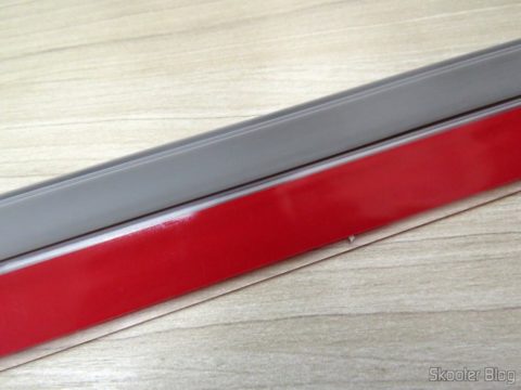 Friso de Porta de PVC Transparente Adesivo 90cm