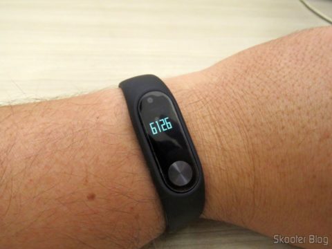 Pulseira para Mi Band 2 Original Xiaomi, instalada