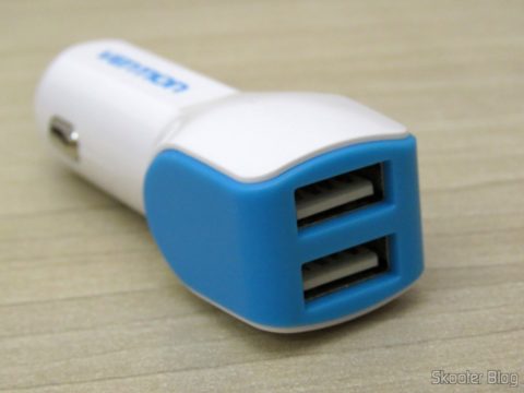 Carregador Veícular Vention 2.4A com 2 Portas USB