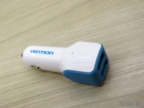Carregador Veícular Vention 2.4A com 2 Portas USB