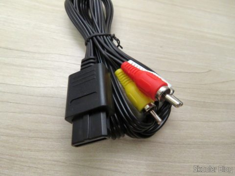 Cabo de Áudio e Vídeo (RCA) para Super Nintendo (SNES), Gamecube e Nintendo 64