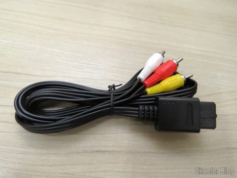Cabo de Áudio e Vídeo (RCA) para Super Nintendo (SNES), Gamecube e Nintendo 64