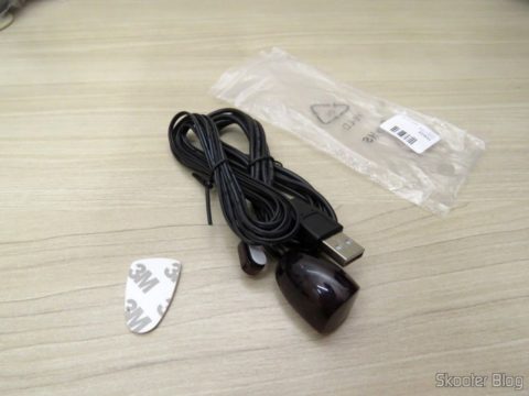 Receptor/Emissor de Infravermelho, alimentação USB, 38 KHz, Extensor de Controle Remoto