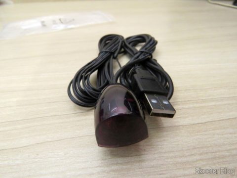 Receptor/Emissor de Infravermelho, alimentação USB, 38 KHz, Extensor de Controle Remoto