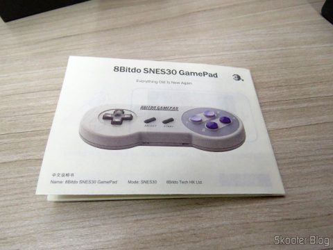 Manual de Instruções do 8bitdo SNES30 GamePad