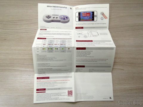 Manual de Instruções do 8bitdo SNES30 GamePad