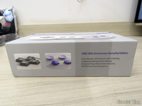 8bitdo SNES30 GamePad, em sua embalagem