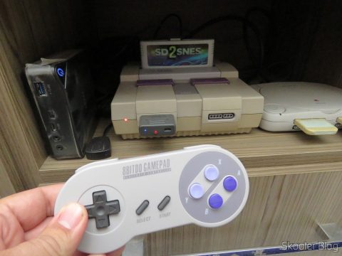 8bitdo SNES30 GamePad, em funcionamento