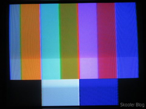 A paleta NTSC após o ajuste do trimpot
