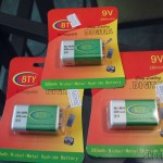 Baterias Recarregáveis 9V Ni-MH 280mAh BTY
