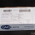 Caixinha da ACLens com as minhas lentes de contato Cooper Vision Biofinity Toric