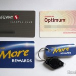 Canadá: Cartões de Supermercado e Drogaria Cartões do Safeway, Shoppers e Save-on-Foods, e tag para chaveiro do Save-on-Foods