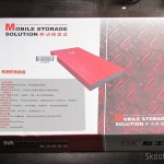 Caixa do Case para HD externo 2.5" SSK SHE066-F vermelho - Solução para armazenamento móvel