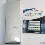 Laser 2 em 1 Vermelho 650nm 5mW + Verde 532nm 5mW (2 pilhas AAA) e as Pilhas AAA Recarregáveis NiMH 1.2V 750mAh Pré-Carregadas GS Yuasa Enitime (Embalagem com 4)
