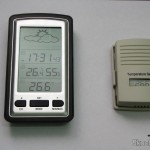 Estação de Tempo com LCD de 4″, Relógio, Higrômetro, e Sensor de Temperatura Interno e Externo Sem Fio