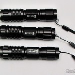 Lanternas LED Branco 350-Lumen 1-Modo UniqueFire G10 CREE XP-G R5 com Pulseira, bateria 14500 ou AA