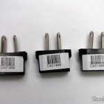 3 Adaptadores/Conversores de Energia padrão Australiano para Europeu (Australian to EU Power Converter (Black)