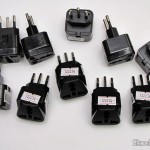 10 Adaptadores de Plug de Energia com 3 pinos de Australiano, Norte-Americano, Reino Unido e Europeu para Novo Padrão Brasileiro (3-PIN AU / US / UK / EU to Brazil Travel Power Plug Adapter)