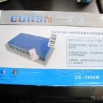 Switch 8 Portas Gigabit Ethernet 10/100/1000Mbps CORSN CS-1008G (CORSN CS-1008G 8-Port 100Mbps / 1000Mbps Switch – Blue)