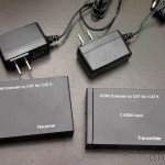 DealExtreme (DX): Conjunto Extensor HDMI sobre cabo de rede Cat5e / Cat6 (1080P HDMI Over CAT5E / CAT6 Extender Set - Black (2-Input / 1-Output)) Conjunto Extensor HDMI sobre cabo de rede Cat5e / Cat6 (1080P HDMI Over CAT5E / CAT6 Extender Set - Black (2-Input / 1-Output))
