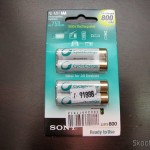 DealExtreme (DX): Pacote com 4 Pilhas Recarregáveis AAA Sony 1.2V 800mAh (Sony Rechargeable 1.2V “800mAh” AAA Batteries (4-Piece Pack)) Pacote com 4 Pilhas Recarregáveis AAA Sony 1.2V 800mAh (Sony Rechargeable 1.2V “800mAh” AAA Batteries (4-Piece Pack))