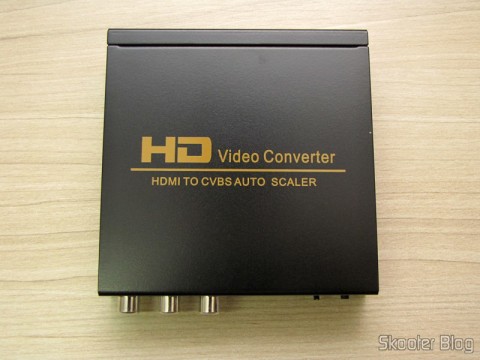 Conversor de HDMI para Vídeo Composto (CVBS) + Áudio Estéreo (HDMI to CVBS Video Converter)