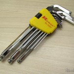 Conjunto de 9 Chaves Allen com Cabeça de Bola Rewin (Rewin Hex Wrench with Ball Head (9-Piece))
