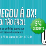 Promoção da DealExtreme (DX): 5% de Desconto nos Pagamentos com Boleto Bancário Promoção da DX: 5% de Desconto nos Pagamentos através de Boleto Bancário