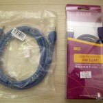 DealExtreme (DX): Cabo Extensão USB 3.0 Macho para Fêmea Millionwell 180cm e Cabo Extensão USB 3.0 Macho para Fêmea Azul de Alta Velocidade 185cm Cabo Extensão USB 3.0 Macho para Fêmea Azul de Alta Velocidade 185cm (High Speed USB 3.0 Male to Female Extension Cable - Blue (185cm)) e Cabo Extensão USB 3.0 Macho para Fêmea Millionwell 180cm (MILLIONWELL USB 3.0 Male to Female Extension Cable (180cm)), em suas respectivas embalagens