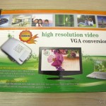 DealExtreme (DX): Conversor de VGA para Video Composto RCA / S-Video e VGA - Prata (VGA to VGA / S-Video / RCA Composite Video Converter - Silver) Embalagem do Conversor de VGA para Video Composto RCA / S-Video e VGA - Prata (VGA to VGA / S-Video / RCA Composite Video Converter - Silver