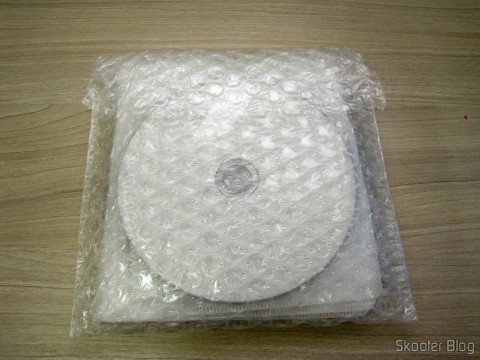 Os 10 Discos Blu-Ray Graváveis BD-R DL 50GB Verbatim embalados em plástico-bolha